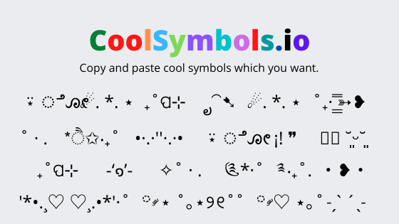 cool text pictures using symbols